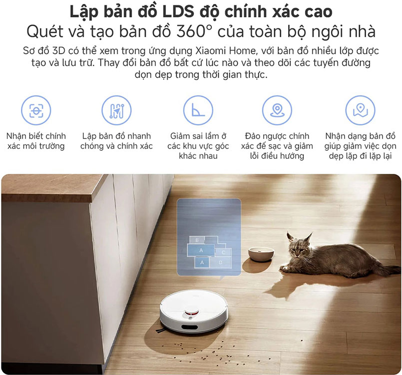 Robot hút bụi lau nhà Xiaomi  