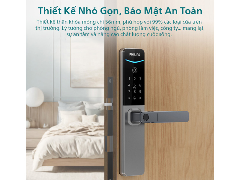 Khóa cửa thông minh Philips DDL615-5HBS