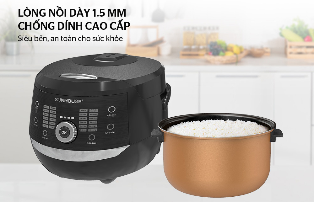 Nồi cơm điện tử Sunhouse SHD8911