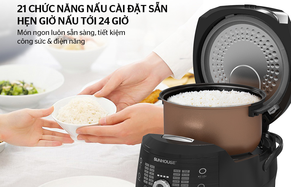Nồi cơm điện 1.8L Sunhouse SHD8911