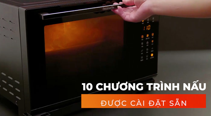 Lò nướng hấp Baumatic BSQ26CBK có 10 chức năng