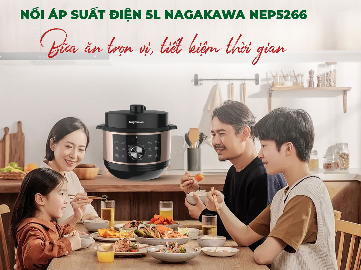 Nồi áp suất điện Nagakawa NEP5266