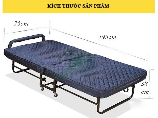 Giường phụ khách sạn đệm mút 6cm