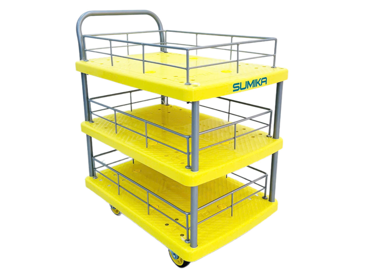 Xe đẩy hàng sàn nhựa 3 tầng Sumika T170-T3