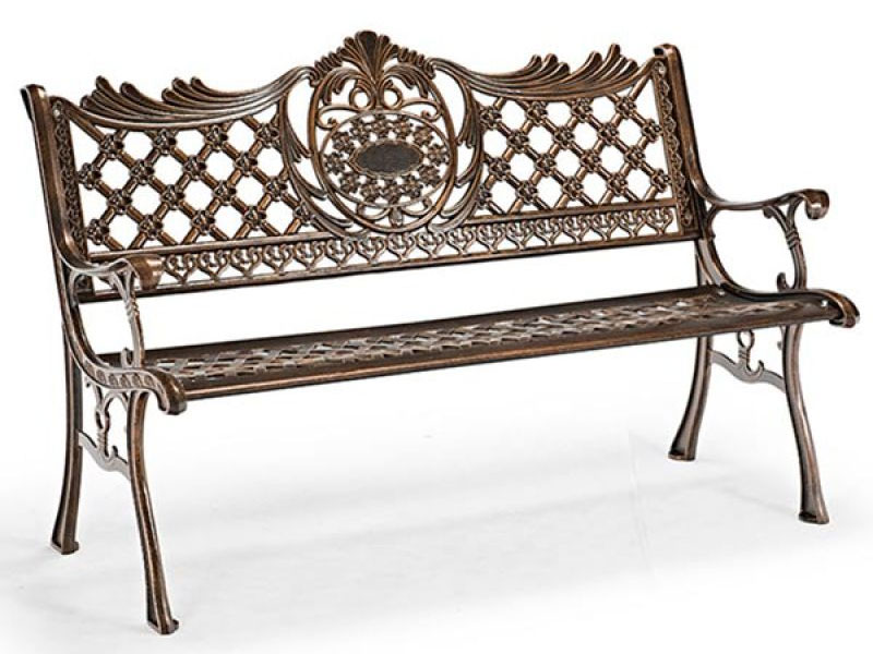 Ghế công viên nhôm đúc 130cm