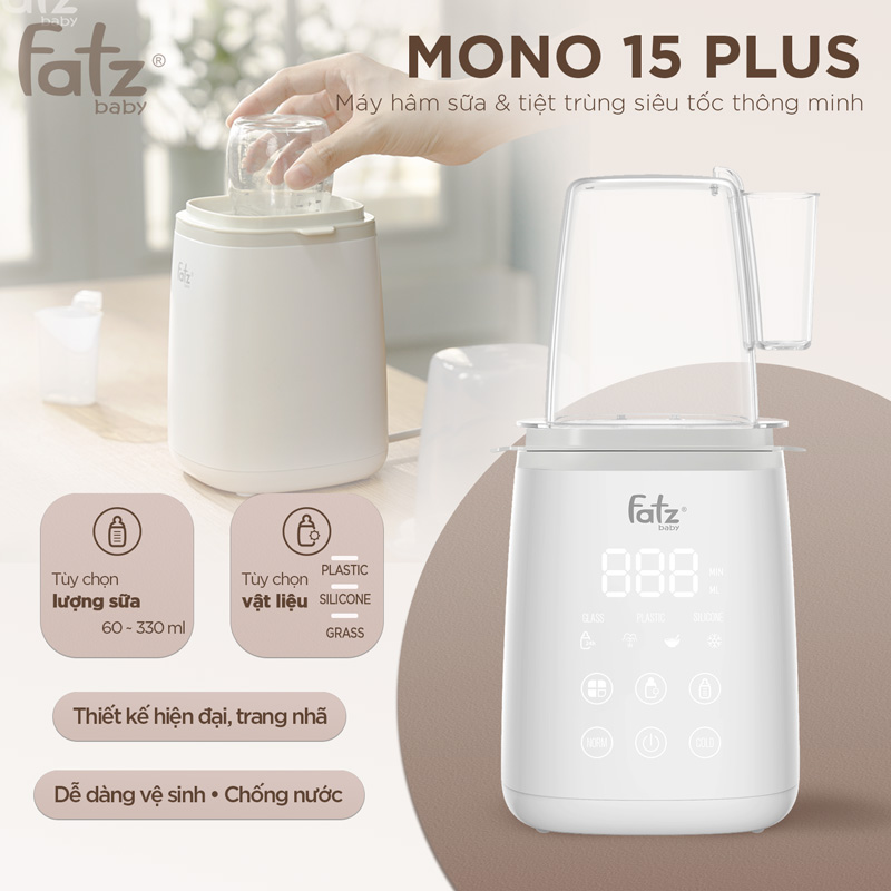 Máy hâm sữa & tiệt trùng Mono 15 Plus FB3006LD
