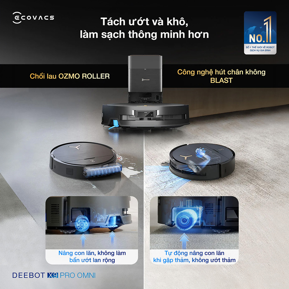 Robot hút bụi lau nhà  