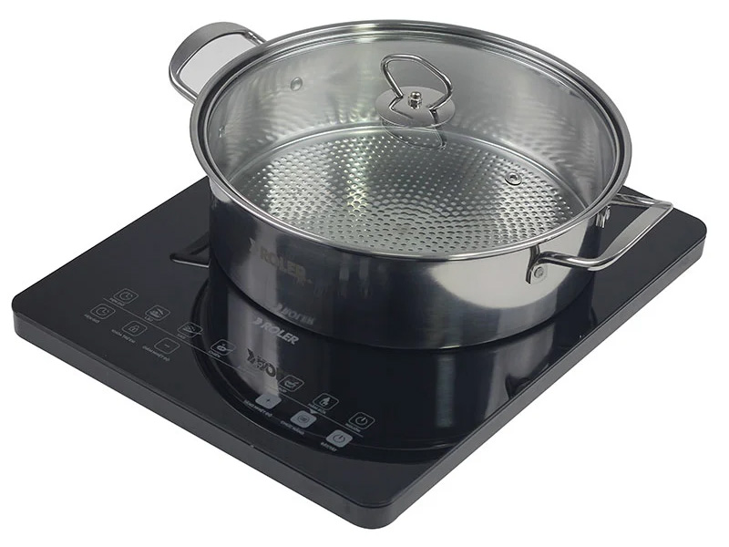 Bếp điện từ Roler RIC-6001 (2.000W - Kèm nồi lẩu 520g)
