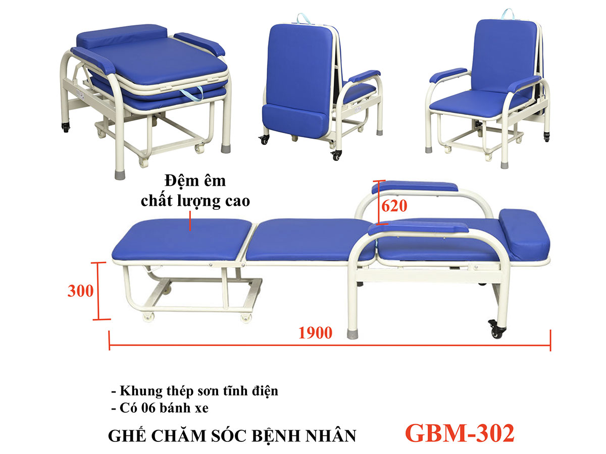 Ghế chăm sóc bệnh nhân GBM-302