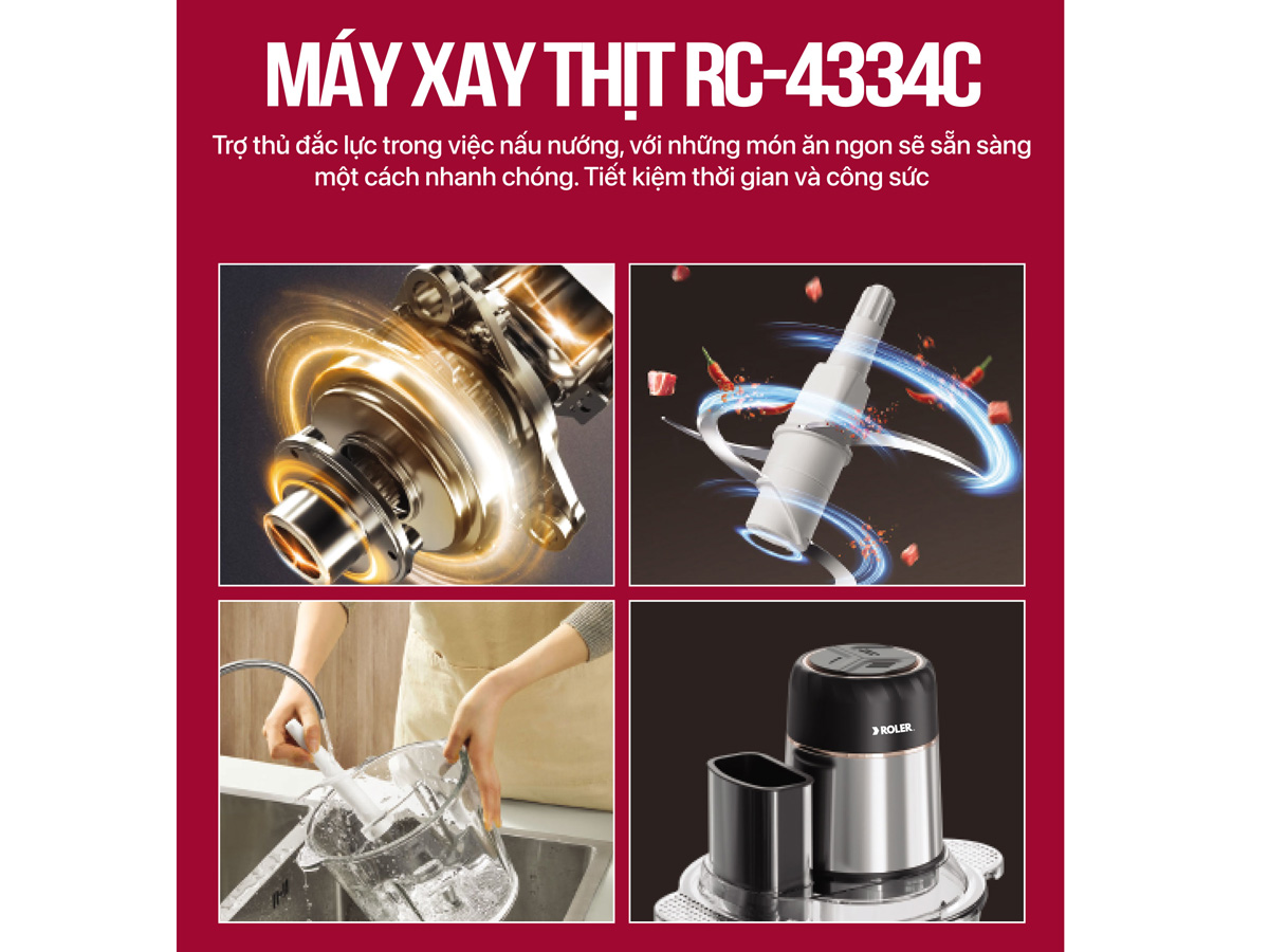 Máy xay thịt Roler RC-4334C