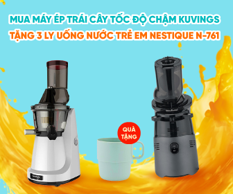 Tặng 3 ly uống nước trẻ em Nestique N-761 khi mua máy ép trái cây tốc độ chậm Kuvings Tặng 3 ly uống nước trẻ em Nestique N-761 khi mua máy ép trái cây tốc độ chậm Kuvings