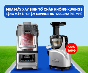 Tặng máy ép chậm Kuvings NS-120CBM2 (NS-998) khi mua máy xay sinh tố chân không Kuvings Tặng máy ép chậm Kuvings NS-120CBM2 (NS-998) khi mua máy xay sinh tố chân không Kuvings