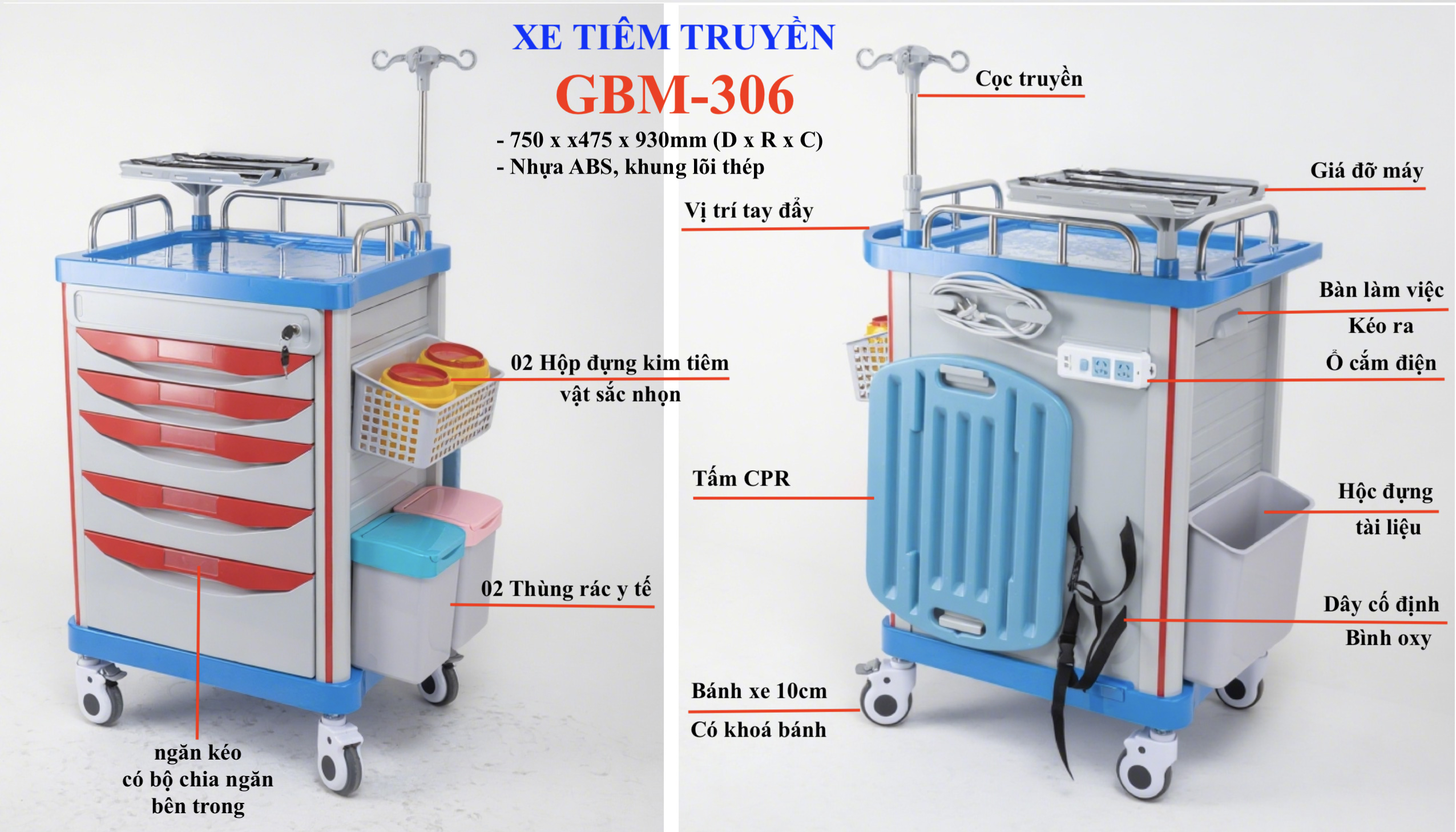Xe tiêm truyền Gia Bảo Minh