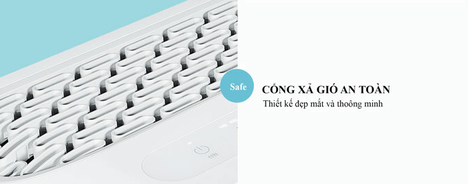 Máy lọc không khí Wells AL315AWA có cổng xả gió hiện đại