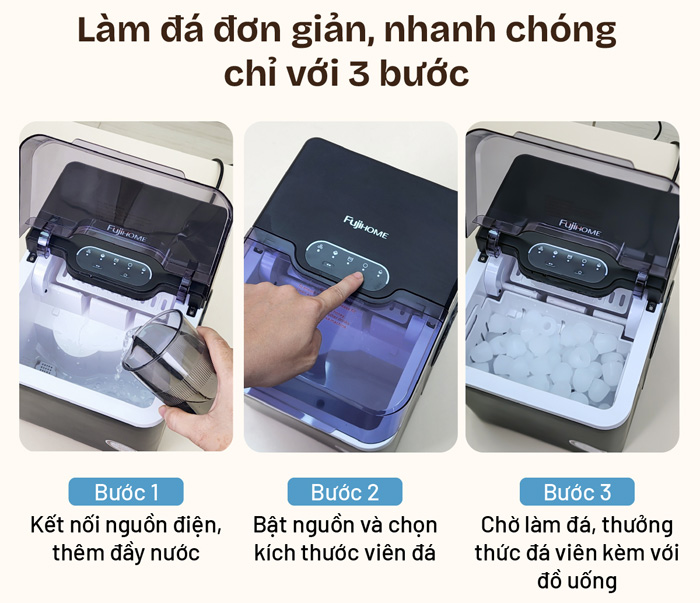 Cách làm đá viên