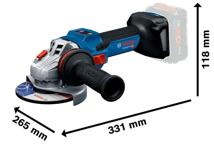 Bosch GWS 18V-15 S (Solo) 06019M60K0