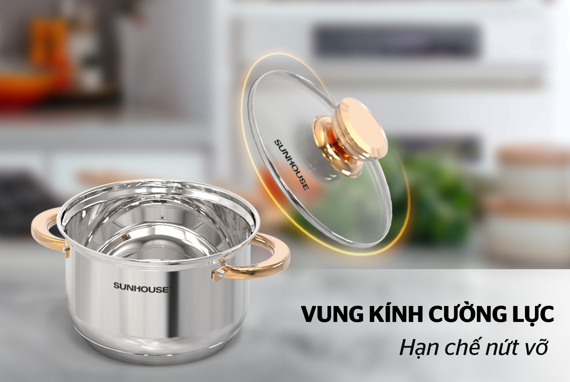 Bộ nồi chảo inox Sunhouse SHG789
