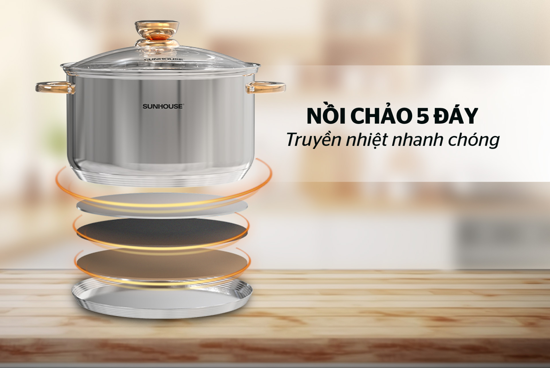 Bộ nồi chảo Sunhouse SHG789