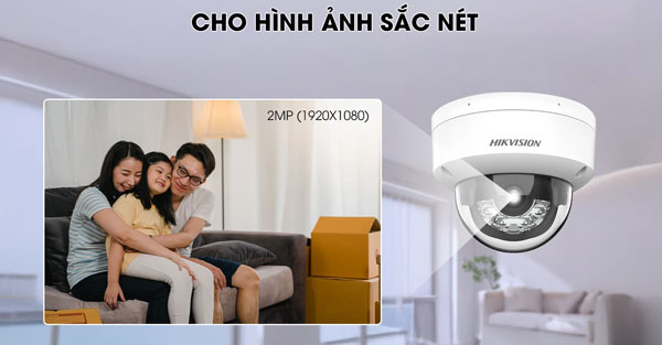 Camera IP 2MP bán cầu Hikvision DS-2CD1123G2-LIUF dễ dàng quan sát