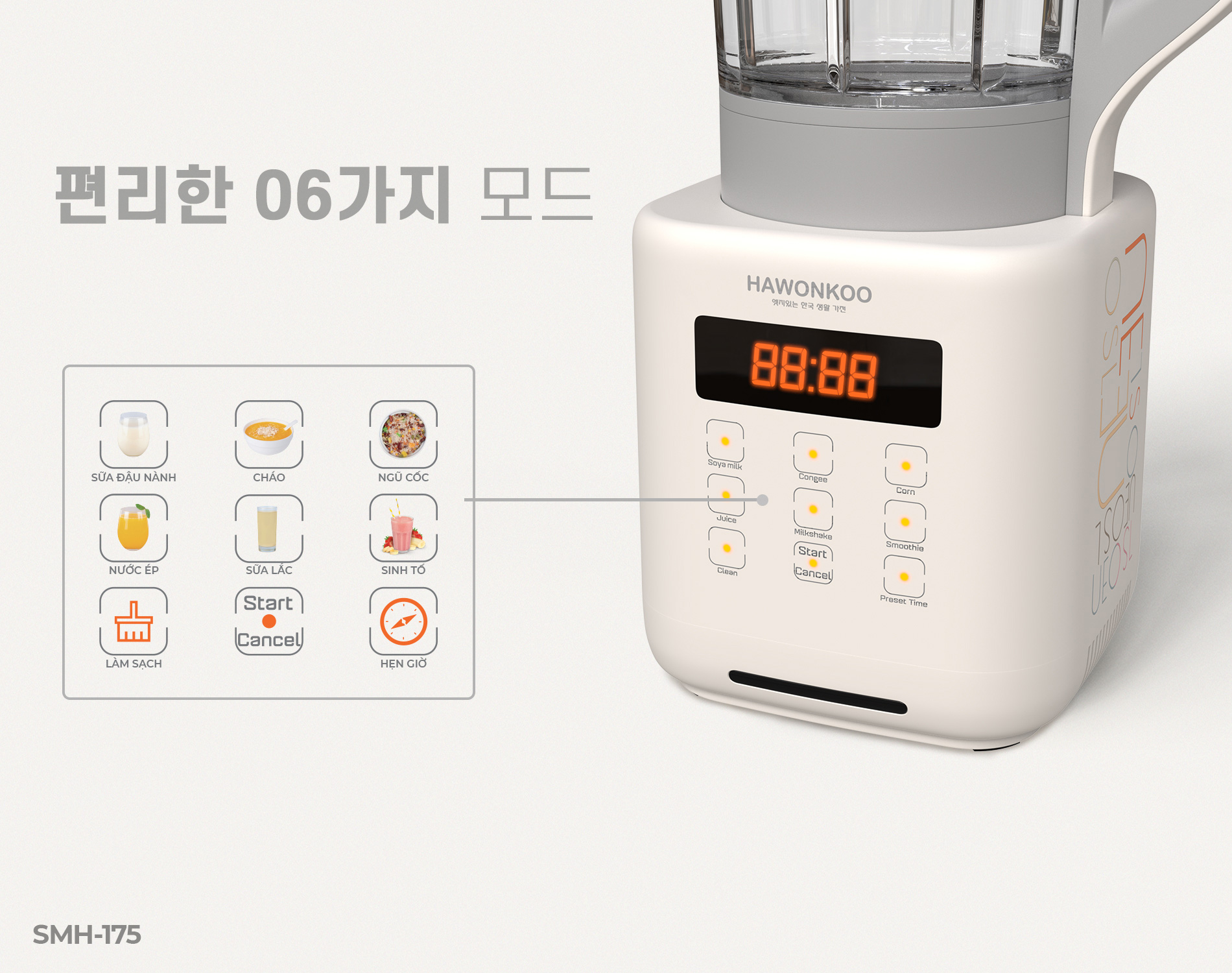 Máy làm sữa hạt SMH-175