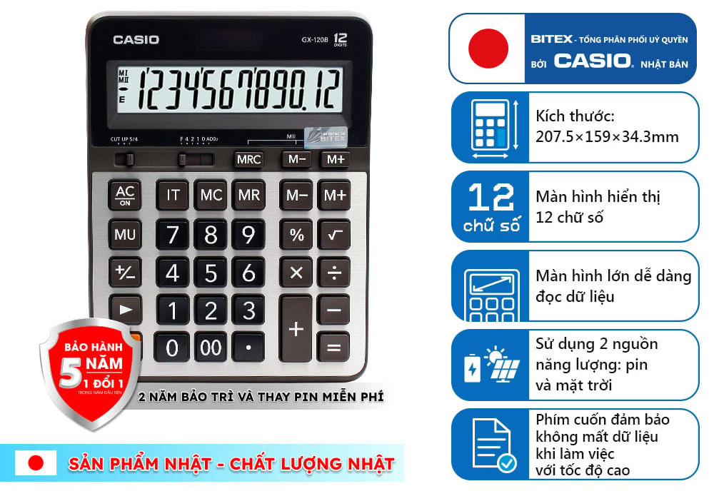 Máy tính Casio GX-120B