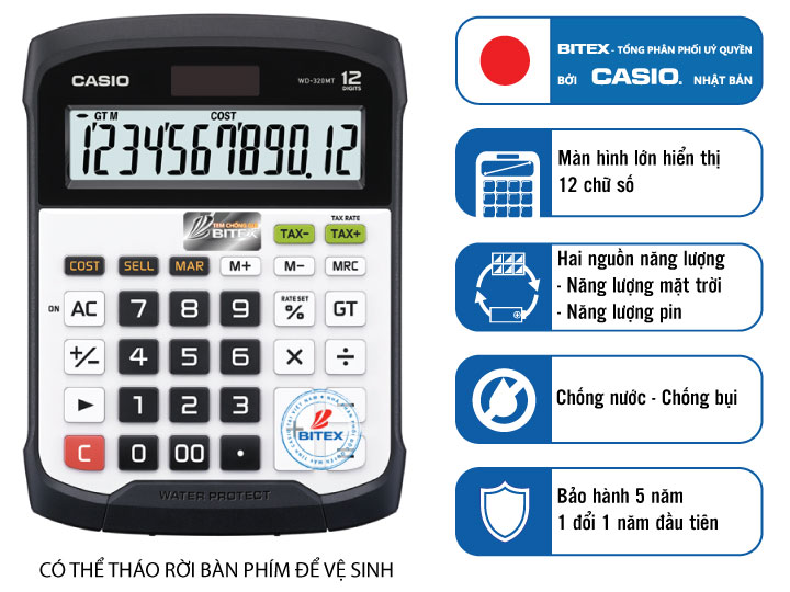 Máy tính Casio WD-320MT