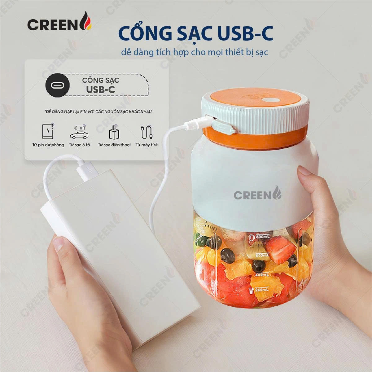 Máy xay cầm tay Creen CR-BL800