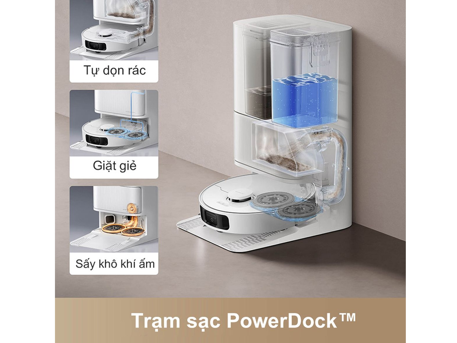 Robot hút bụi lau sàn  