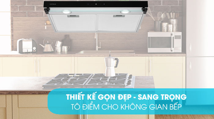 máy hút mùi âm tủ Hafele HC-BI70B 538.86.095 có kiểu dáng hiện đại, lắp âm tiện lợi
