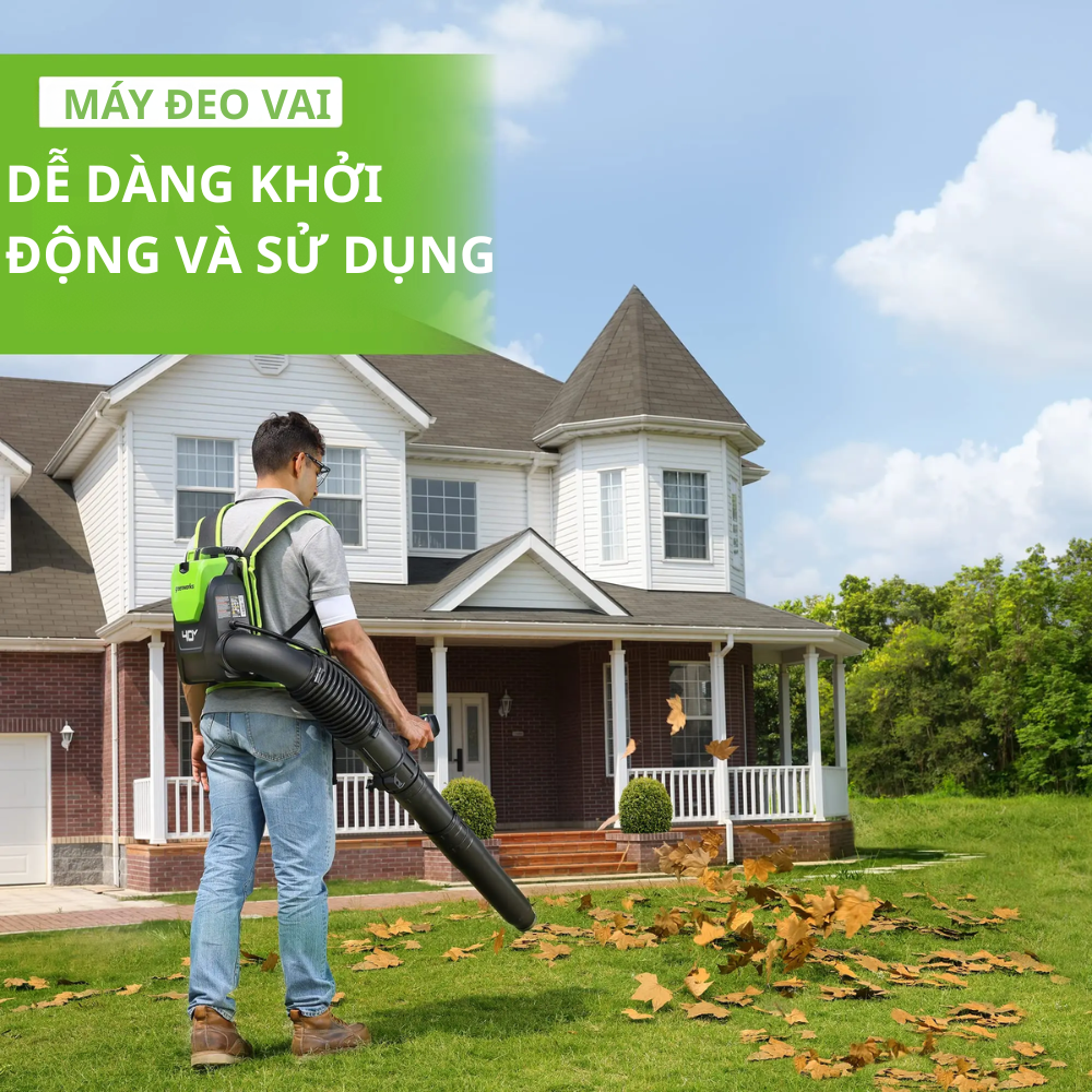 Máy thổi lá dùng pin  
