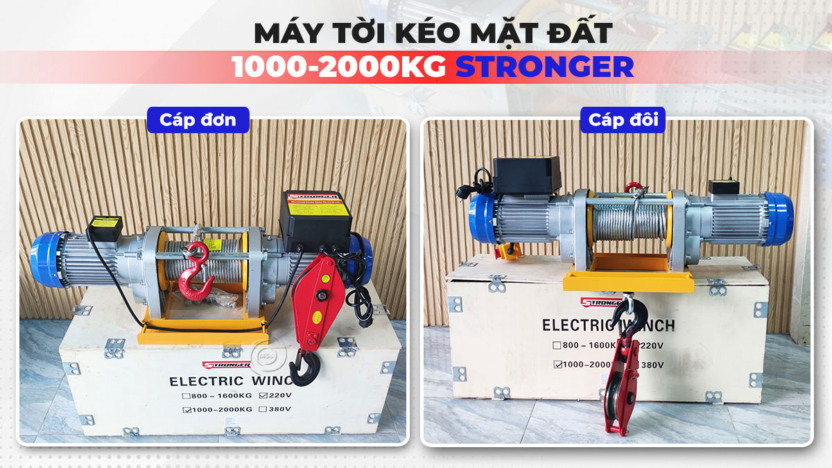 Tời điện Stronger 1.000kg - 2.000kg