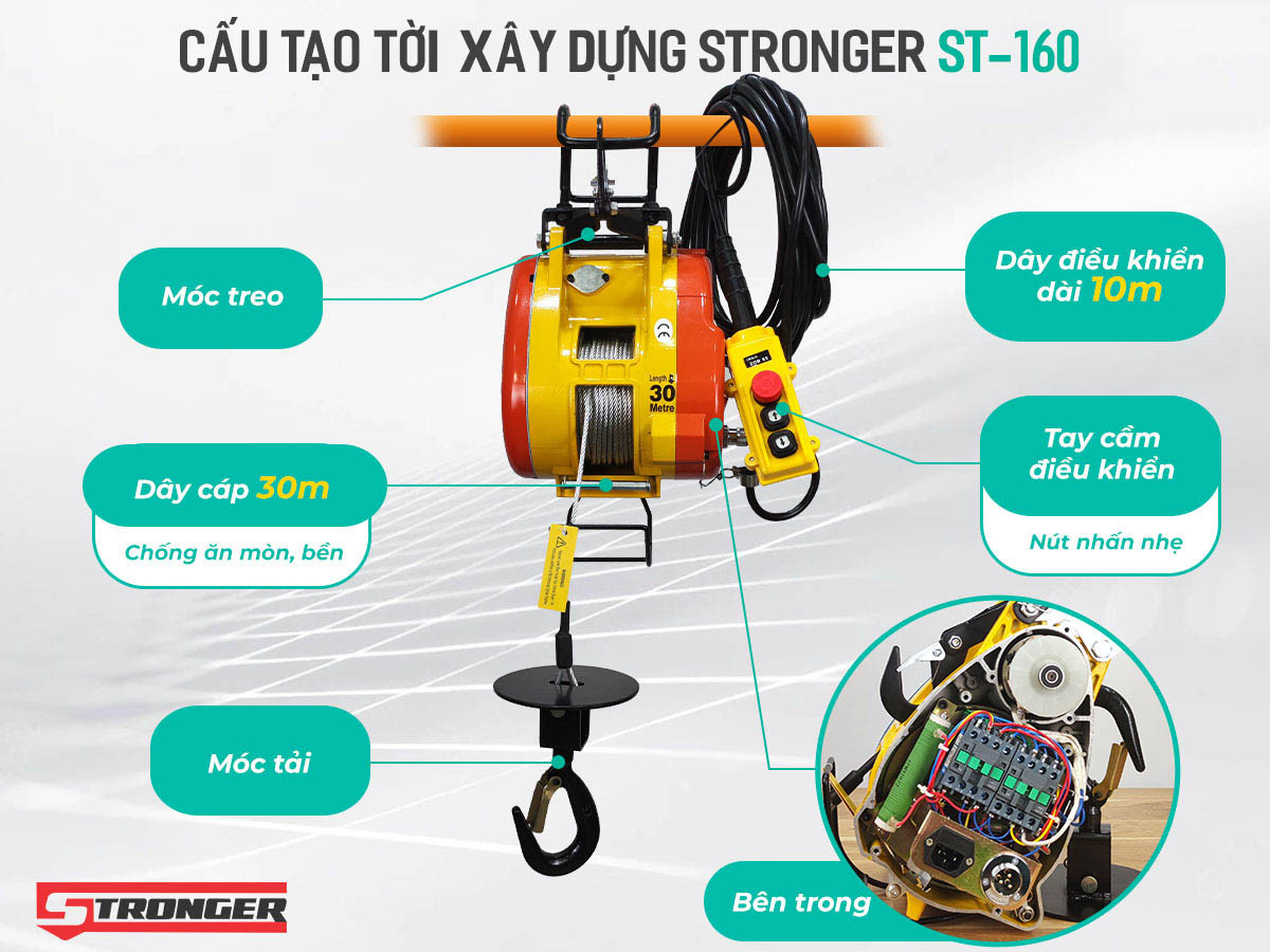 Tời xây dựng Stronger