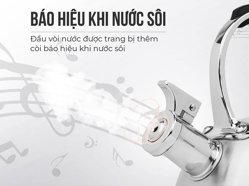 Ấm đun nước inox 