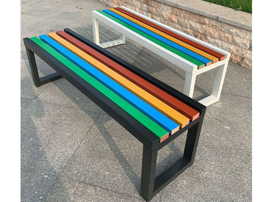 Ghế công viên không tựa gỗ nhựa 120cm
