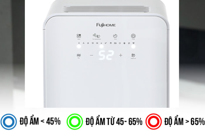 Fujihome DH12NEW được trang bị cảm biến độ ẩm hiện đại 