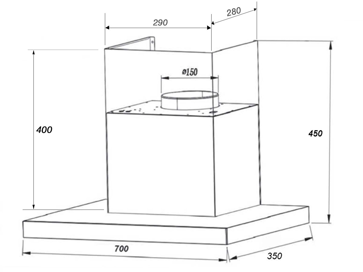 Máy hút mùi chữ T Spelier SP-109MC