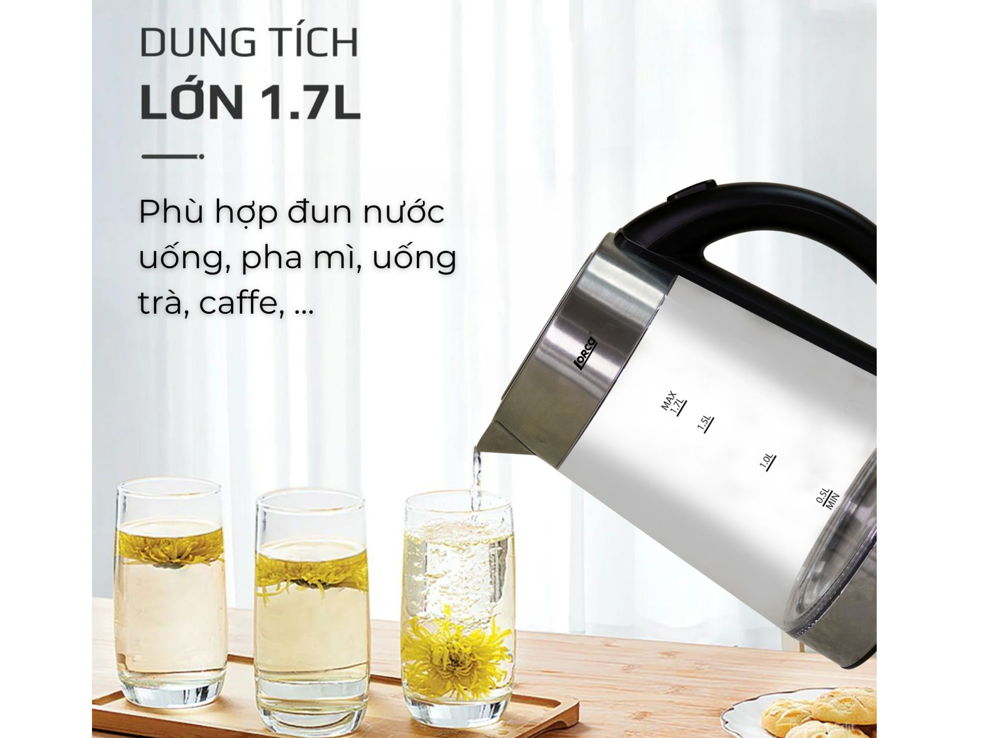 Ấm siêu tốc Lorca TA-3006A