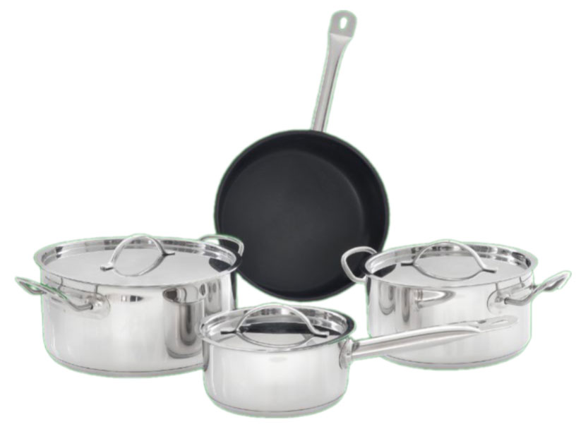Bộ nồi chảo 7 món inox 304 Tomate TOM 0707