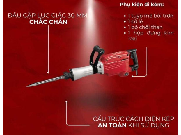 Máy đục bê tông DCK KZG03-15 