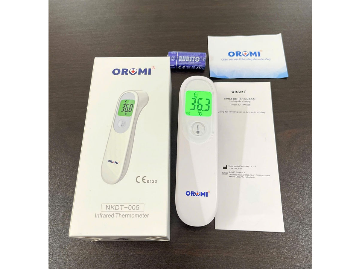 Nhiệt kế điện tử hồng ngoại Oromi KF-HW-005