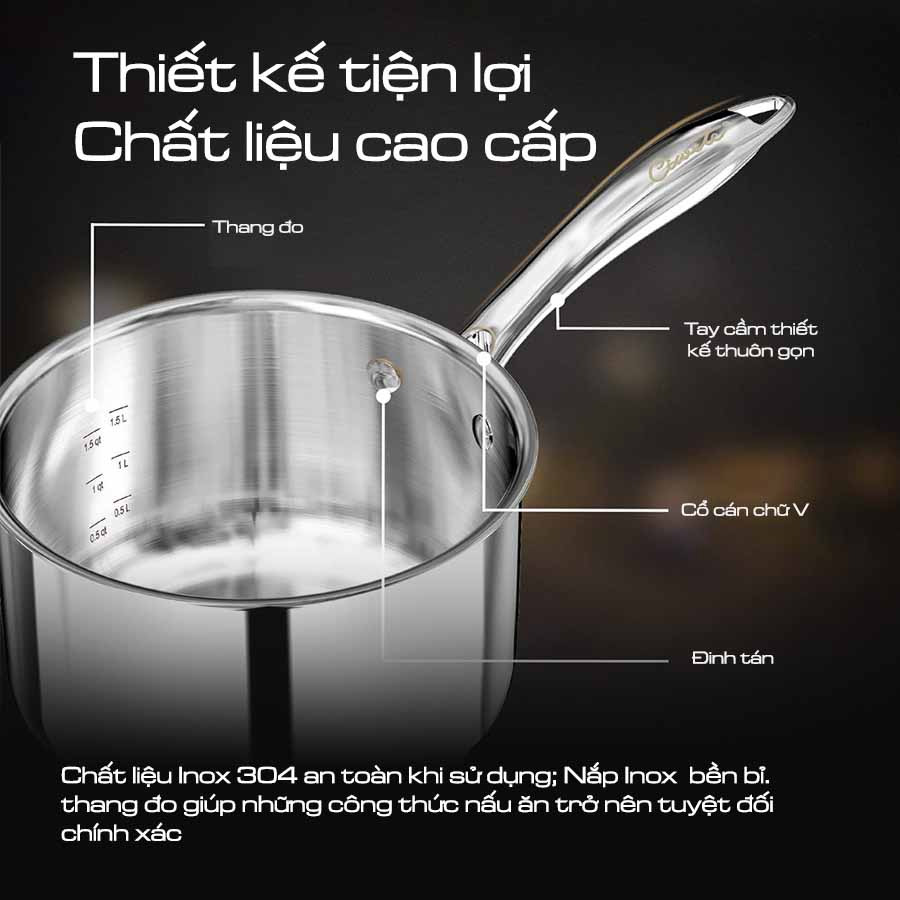 Quánh inox cao cấp Ciwete SS0203