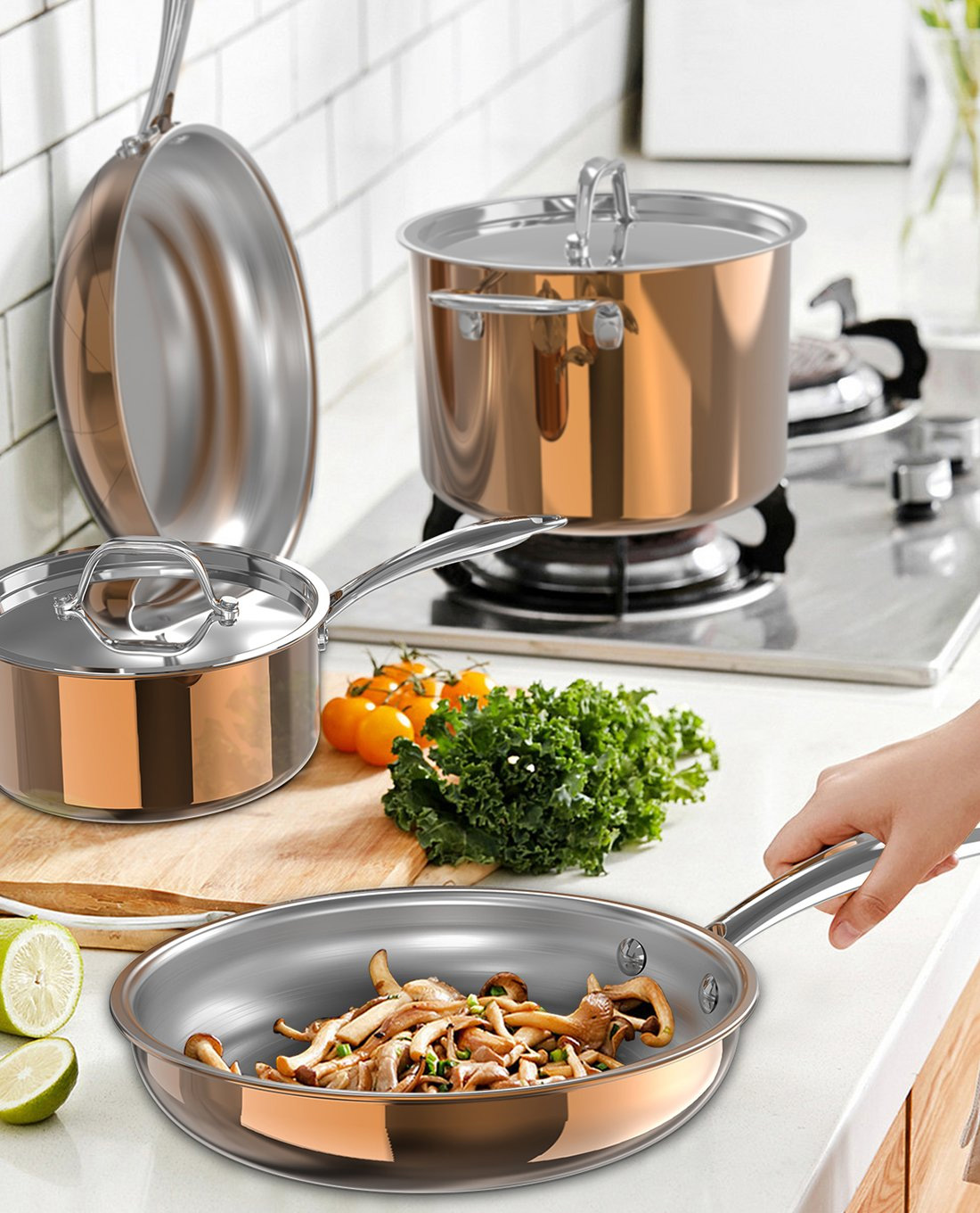 Bộ nồi inox Ciwete SS1503-10PC