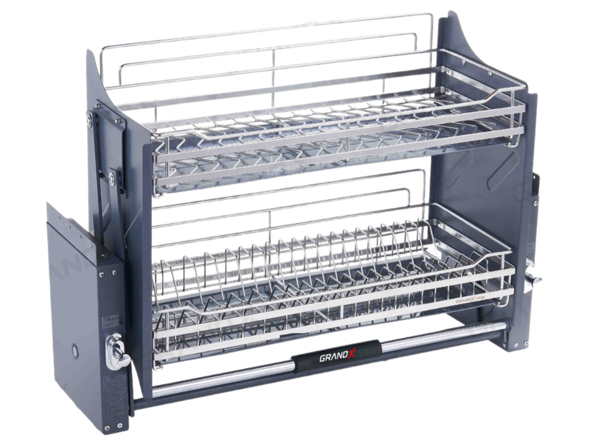 Giá bát nâng hạ nan dẹt khung inox 304 GrandX XL.90S2