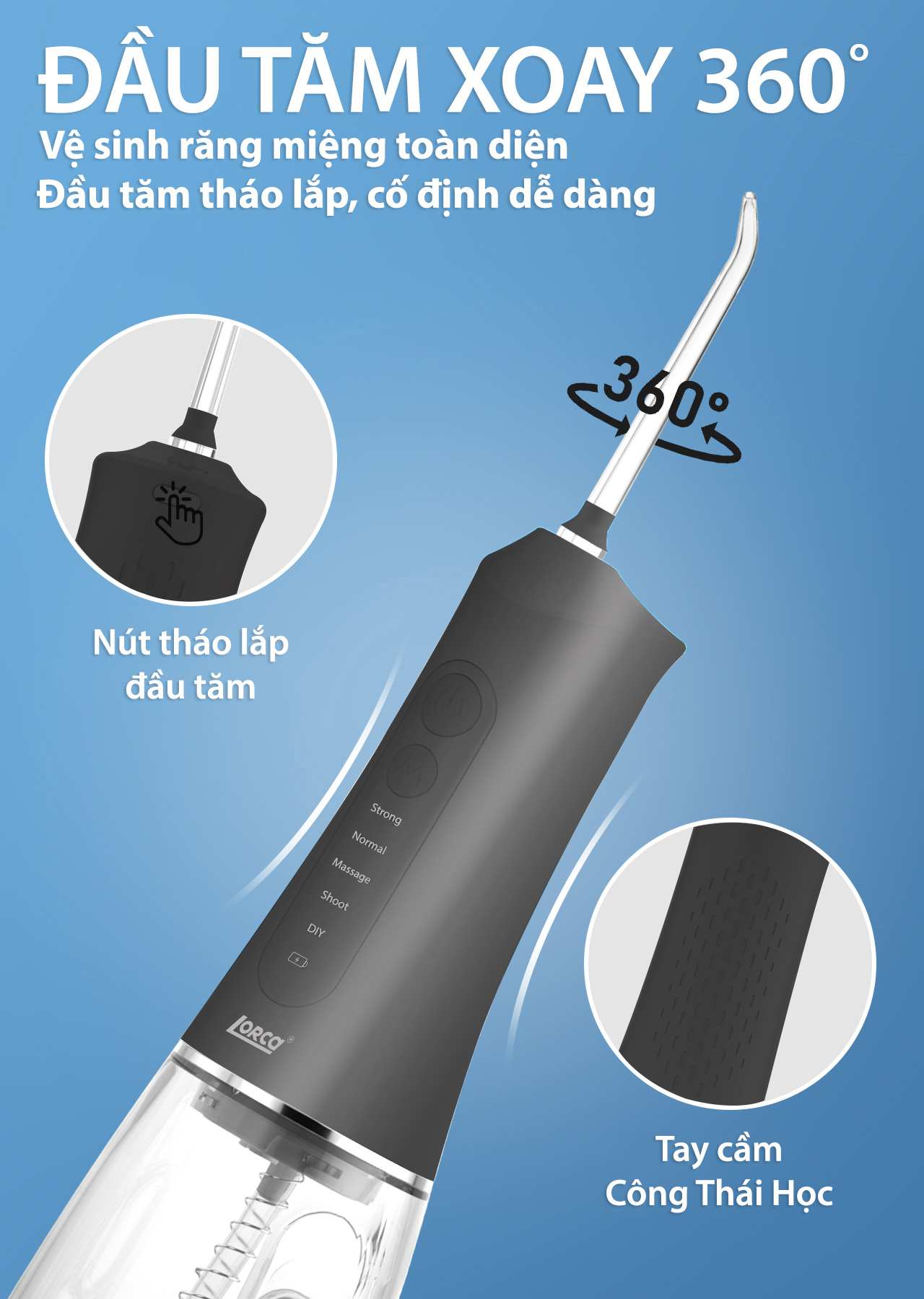 Máy tăm nước Lorca TA-9109TW