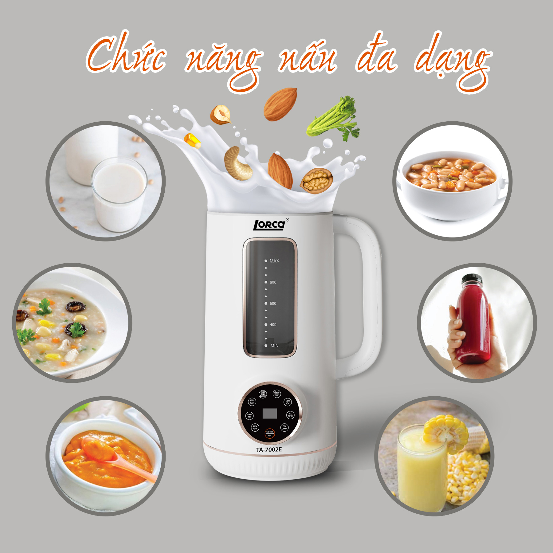 Máy xay sữa hạt Lorca TA-7002E