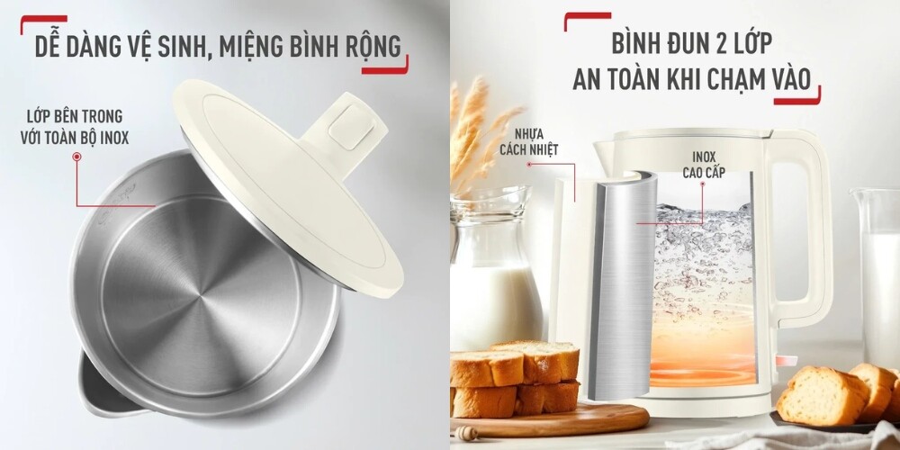 Bình đun siêu tốc Tefal KO140AE0