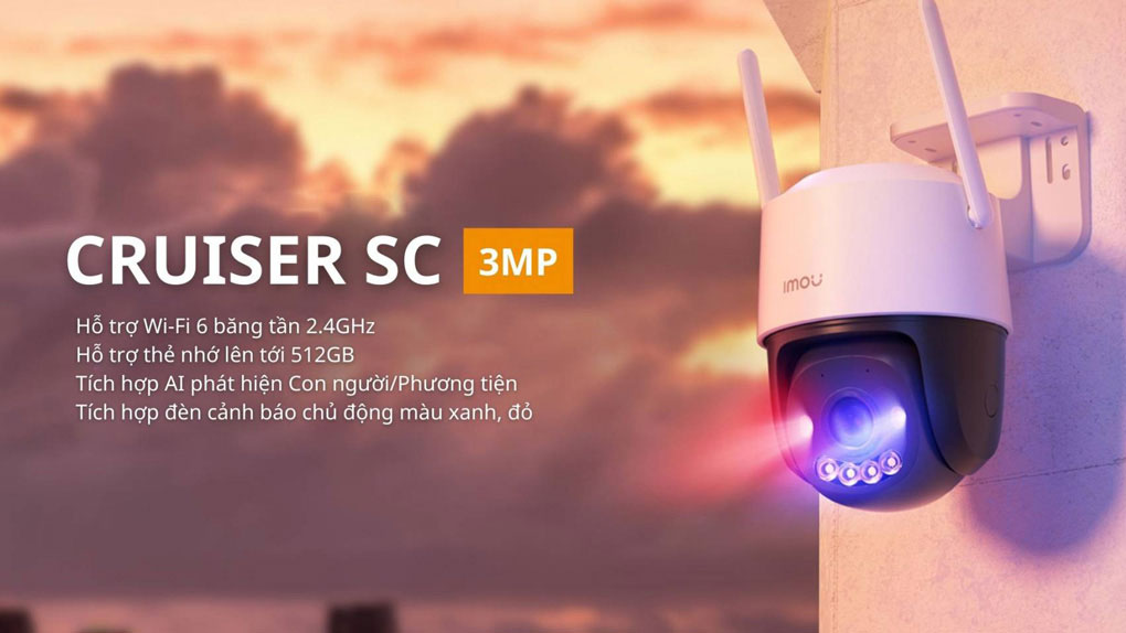 Camera iMOU Cruiser SC 2K 3MP (IPC-K7FP-3H0WE)
