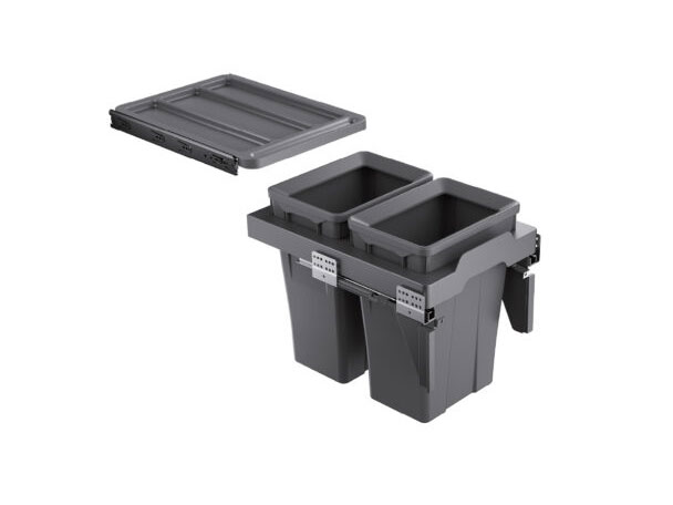 Thùng rác đôi cánh kéo âm tủ GrandX XW.D40