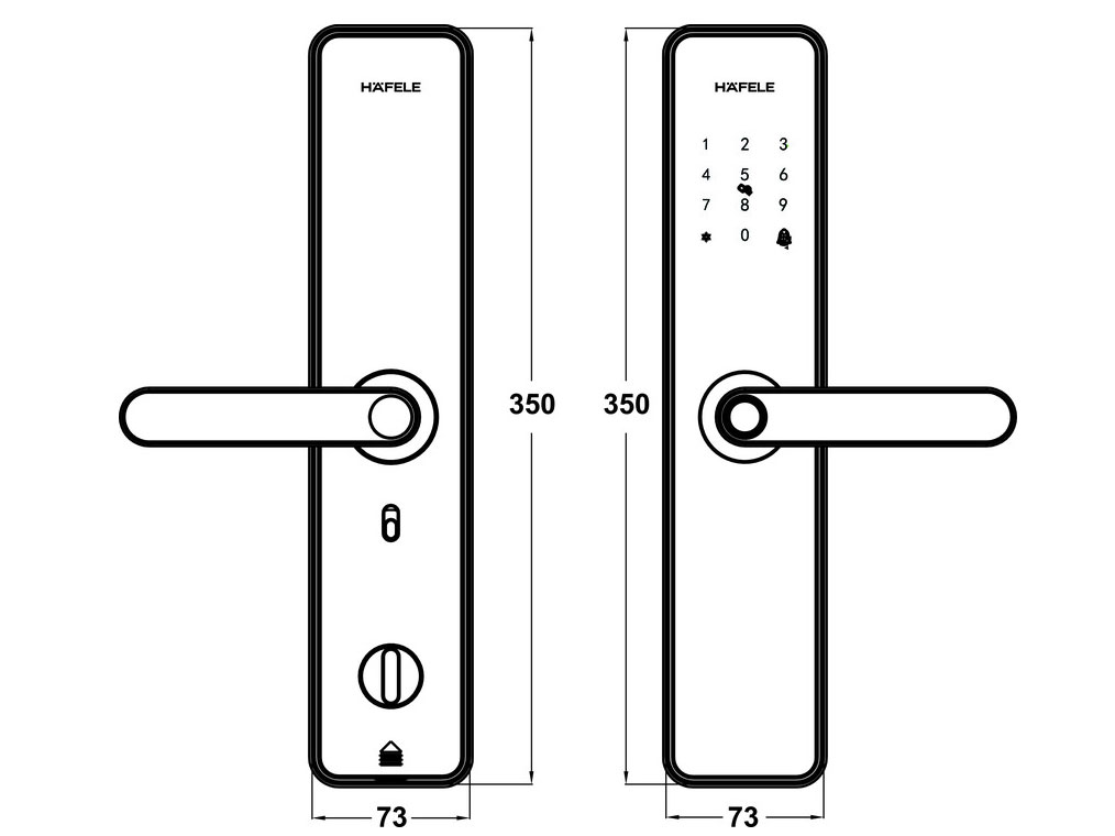 Khóa điện tử Hafele  