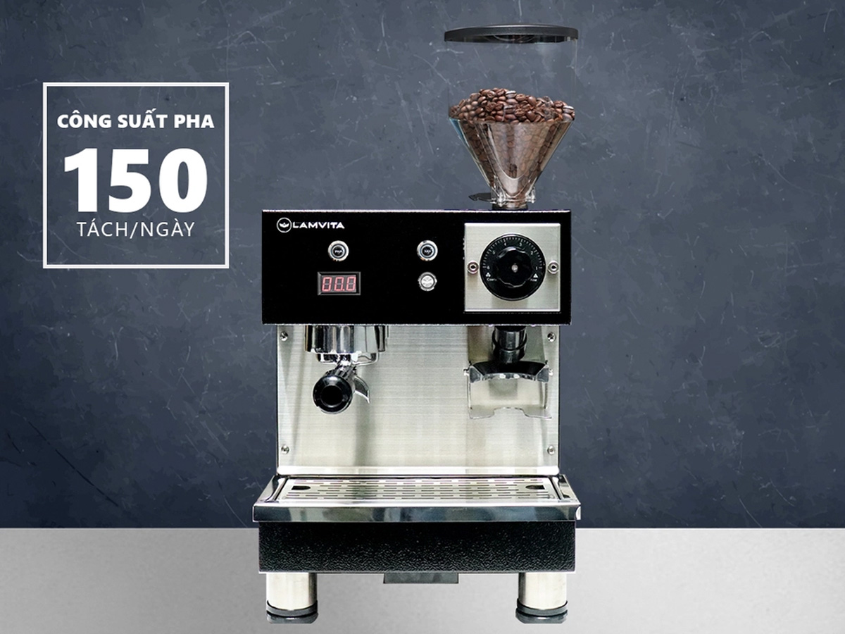 Máy pha cà phê tích hợp máy xay Lamvita ECO I